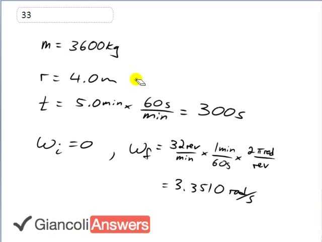 Giancoli 6th Edition, Chapter 8, Problem 33 solution video poster