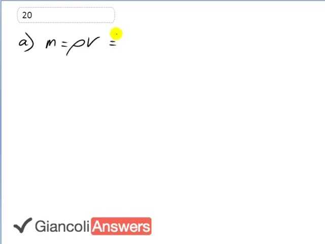 Giancoli 6th Edition, Chapter 10, Problem 20 solution video poster