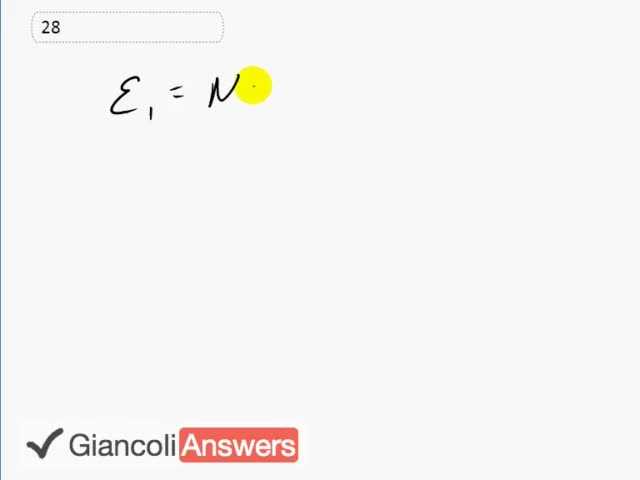 Giancoli 6th Edition, Chapter 21, Problem 28 solution video poster