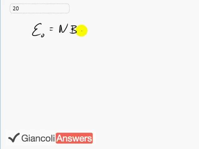Giancoli 6th Edition, Chapter 21, Problem 20 solution video poster