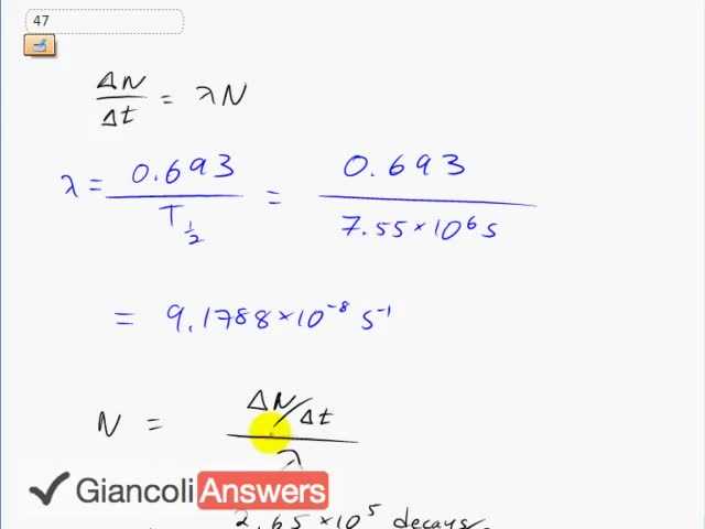 Giancoli 6th Edition, Chapter 30, Problem 47 solution video poster